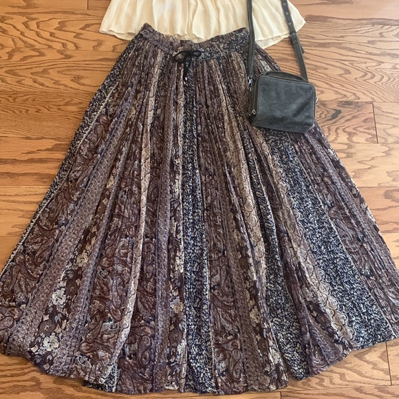 Floral & Paisley Boho Maxi Skirt - Picture 2 of 5